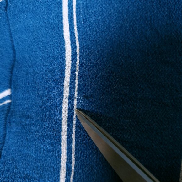 Free People Sleepy Time Indigo Stripe Kimono Top Womens Small Crossover FLAWS - Picture 6 of 15